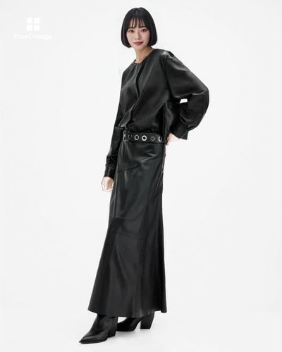 SARA LEATHER SHIRT | オールセインツ 公式オンラインストア