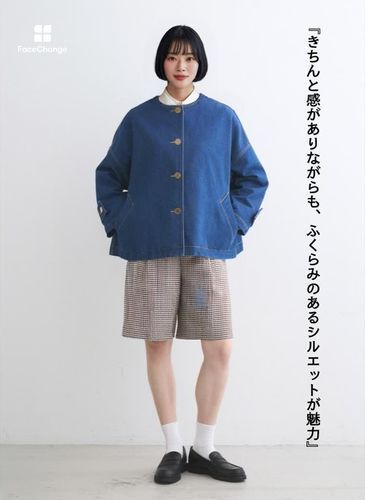 Traditional Weatherwear ノーカラーデニムジャケット MALTON DENIM