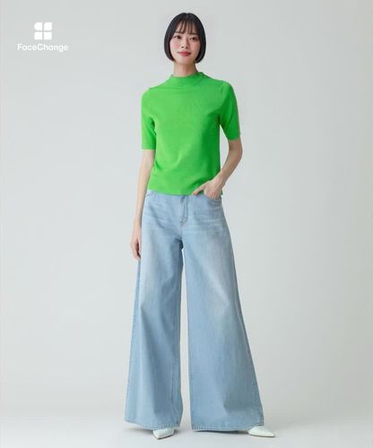 総針モックネック5分袖プルオーバー|allureville OFFICIAL SITE