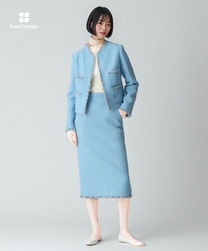 セットアップ対応商品】ジオリカラメツイード4ポケットジャケット