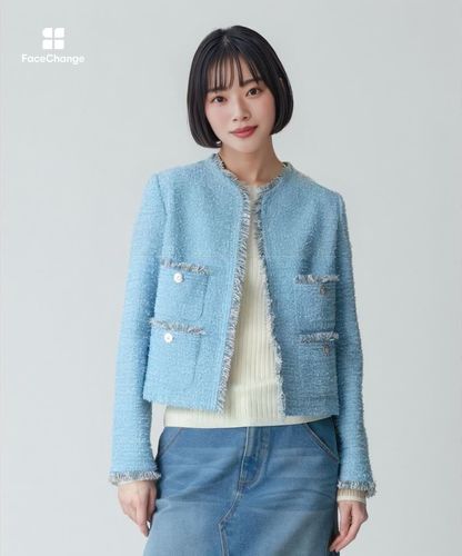 セットアップ対応商品】ジオリカラメツイード4ポケットジャケット