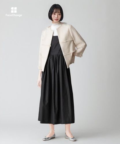 allureville ミックスツイードティアードクルージャケット ミックスツイードティアードクルージャケット|allureville OFFICIAL