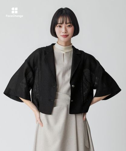 美品✨アルアバイル 2024年 ギャバショートジャケット セットアップ対応可能】ギャバショートジャケット | allureville