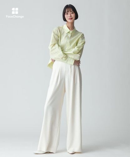 トリムストライプバックタックシャツ|allureville OFFICIAL SITE