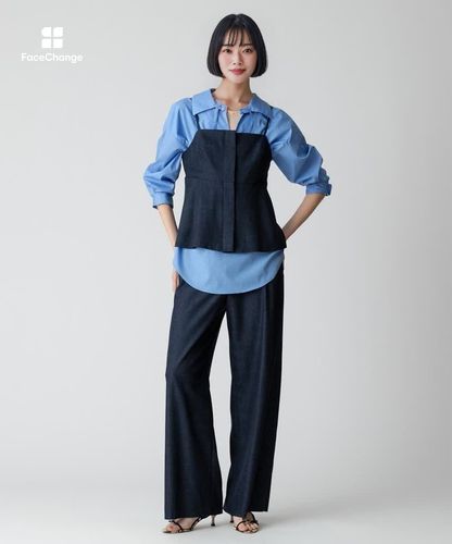 新品未使用　アルアバイル　24AW　デニムライクビスチェキャミ　2　Mサイズ デニムライクビスチェキャミ|allureville OFFICIAL SITE / ONLINE SHOP