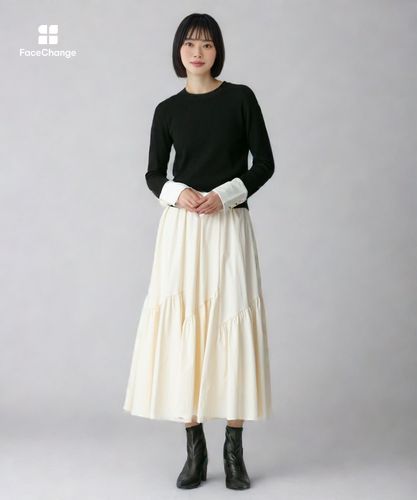 シャツカフスコンビプルオーバー|allureville OFFICIAL SITE / ONLINE