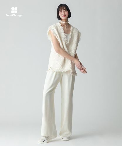 アルアバイル　 ブークレー ジャガード ニット ジレ ベスト ブークレージャガードニットジレ|allureville OFFICIAL SITE / ONLINE