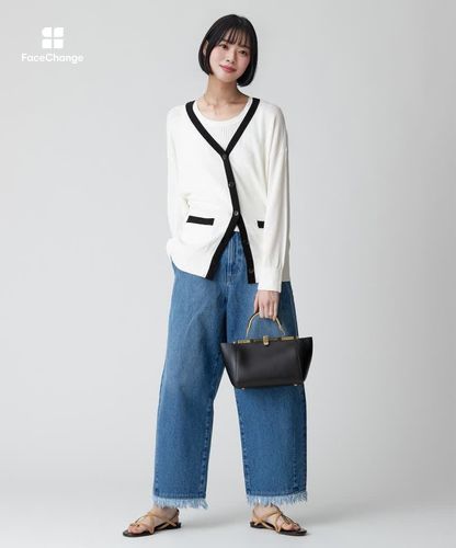 ハイツイストコットンV カーディガン|allureville OFFICIAL SITE