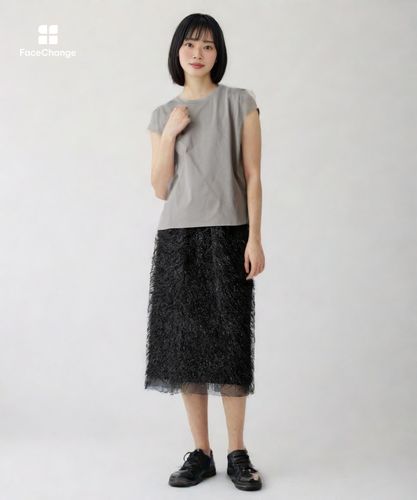 フェザージャガード Iラインスカート|allureville OFFICIAL SITE