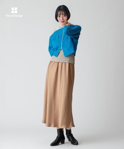 サテンバイヤスナロースカート|allureville OFFICIAL SITE / ONLINE
