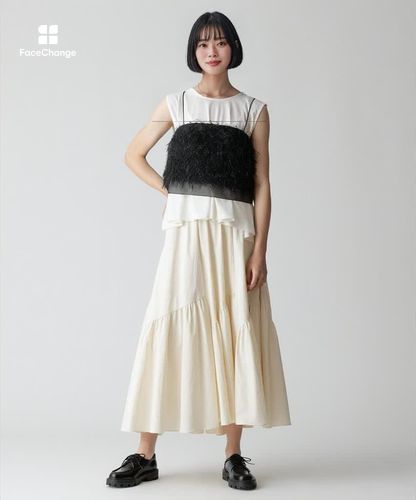 シアージョーゼットフレアブラウス|allureville OFFICIAL SITE