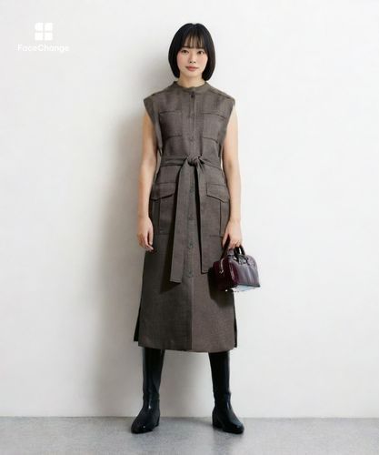 【美品】アルアバイル　ルルウィルビー メランジミニヘリンボンジレワンピース black-hair-bob-with-bangs.jpg