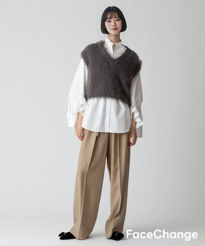 allureville アルアバイル　ニットベスト　ベスト　シャギー シャギーオーバー2WAYベスト|allureville OFFICIAL SITE / ONLINE SHOP