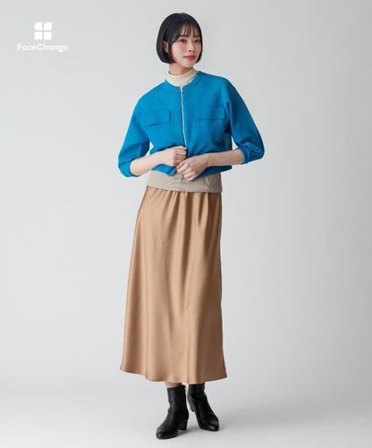 Ariaアリア　mallow blue シアーブルゾン　新品未使用 Demi-Luxe BEAMS（デミルクス ビームス）の「AK+1 / シアーブルゾン