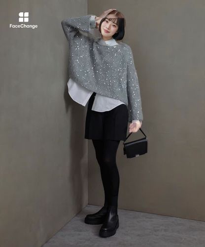 スパンコールモヘヤプルオーバー|allureville OFFICIAL SITE / ONLINE