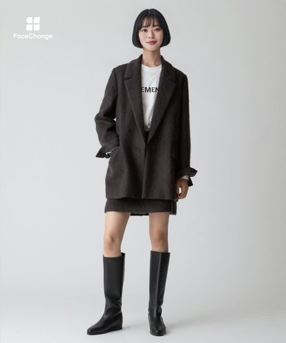 モヘヤシャギーハーフチェスターコート|allureville OFFICIAL SITE