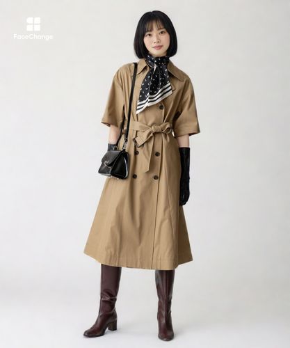 ハーフスリーブトレンチ|allureville OFFICIAL SITE / ONLINE SHOP