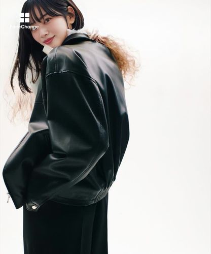 フェイクレザーステンカラーブルゾン|allureville OFFICIAL SITE