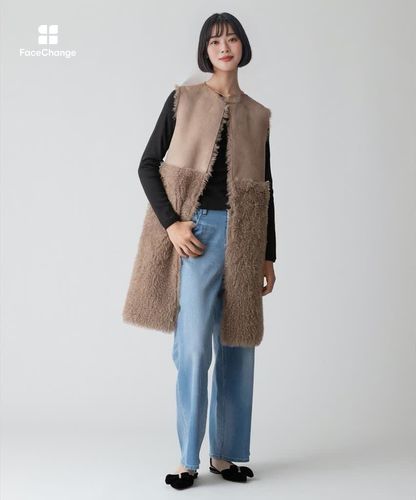 リバーシブルボアロングジレ|allureville OFFICIAL SITE / ONLINE SHOP