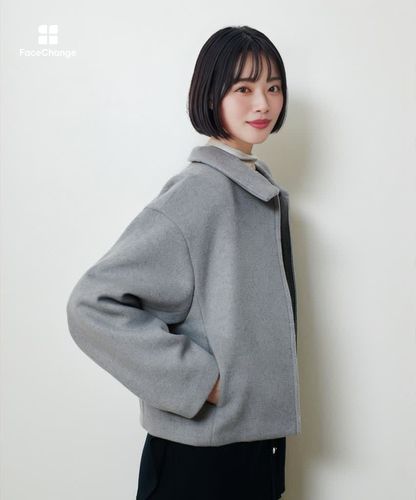 ジーロンラムステンカラーブルゾン|allureville OFFICIAL SITE