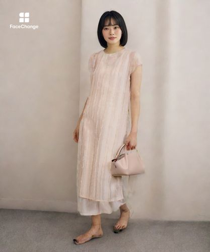 新品タグ付き！ANAYI リーフ幾何カットジャガードワンピース URBAN RESEARCH Sonny Label（アーバンリサーチサニーレーベル）の