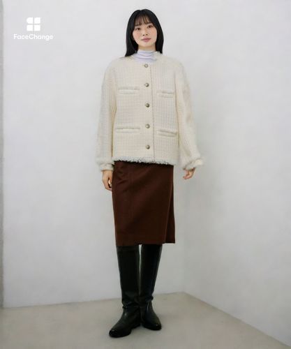 ハードメルトンスムースミディスカート|allureville OFFICIAL SITE