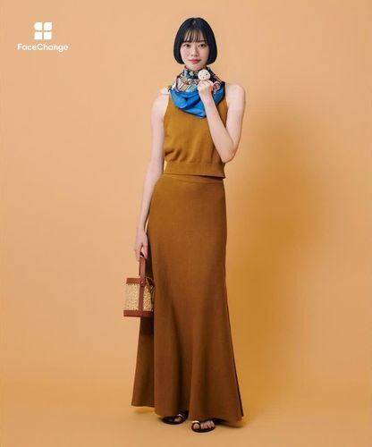 ハイゲージペーパーヤーンフレアスカート|allureville OFFICIAL SITE