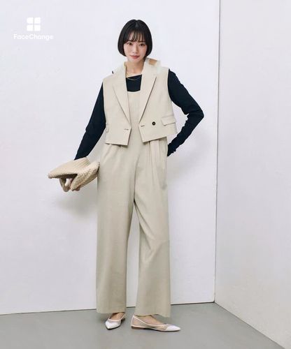 ストレッチトロサロペットパンツ|allureville OFFICIAL SITE / ONLINE