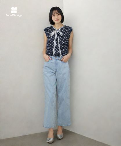 別注ブリーチデニムストレートパンツ|allureville OFFICIAL SITE