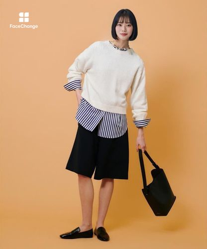 アルアバイル　トーマスメイソン コラボ　フロントフリルシャツ　Mサイズ　黒 ◇トーマスメイソンベーシックシャツ|allureville OFFICIAL SITE