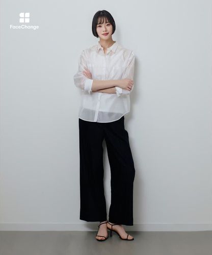 ナチュラルオーガンジーシャツブラウス|allureville OFFICIAL SITE 