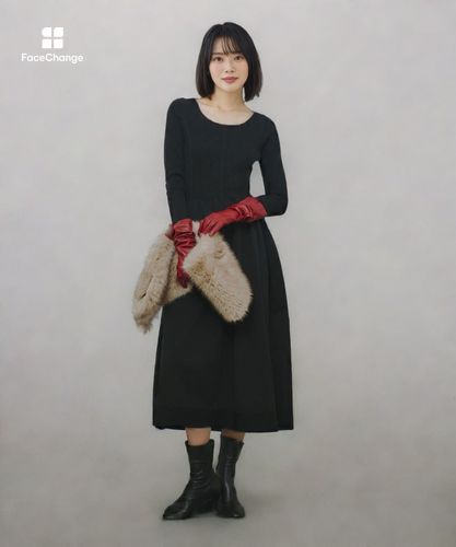 ウエストマークコクーンニットワンピース|allureville OFFICIAL SITE