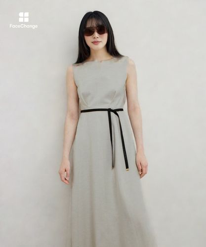 リネンライクオックスノースリワンピース|allureville OFFICIAL SITE