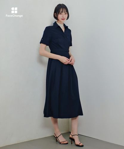 サッカースキッパーターンバックワンピース|allureville OFFICIAL SITE