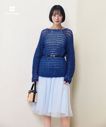テープヤーンハンドニットプルオーバー|allureville OFFICIAL SITE