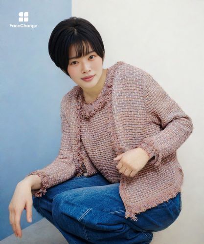 未使用 25ss ミックスツイードニットジャケット アルアバイル allureville（アルアバイル） カーディガン ミックスツイードニット