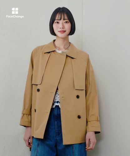 allureville 2025ss スーピマコットン ミドル トレンチコート スーピマコットンミドルトレンチコート|allureville OFFICIAL SITE
