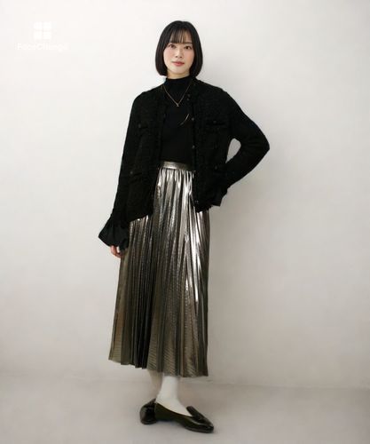 メタリック切替プリーツスカート|allureville OFFICIAL SITE / ONLINE