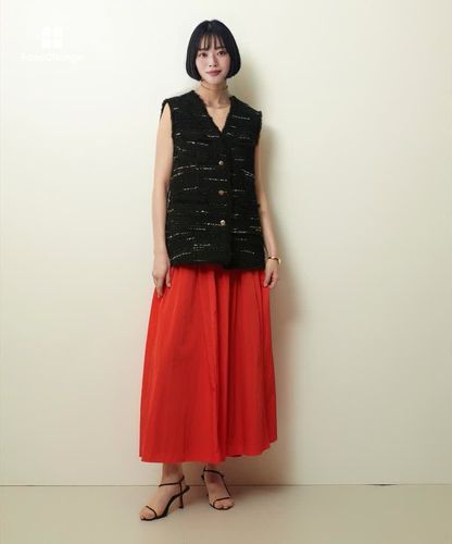 JAN SOLVIE ASSEMBLY タフタシャーリングスカート ナイロンタフタシャーリングスカート|allureville OFFICIAL SITE