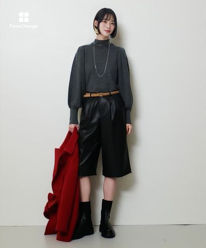 フェイクレザーバミューダパンツ|allureville OFFICIAL SITE / ONLINE