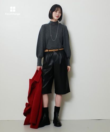 フェイクレザーバミューダパンツ|allureville OFFICIAL SITE / ONLINE