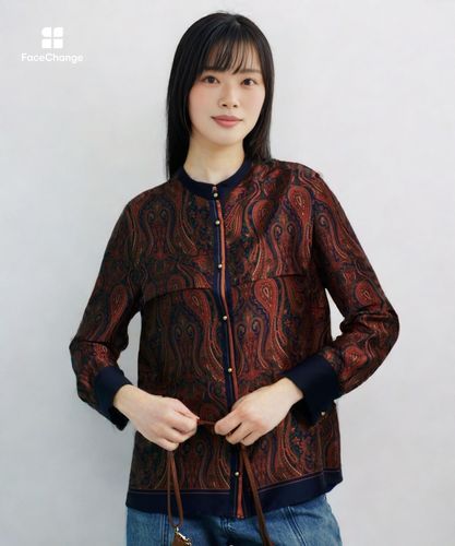 OFFICINAペイズリープリントブラウス|allureville OFFICIAL SITE