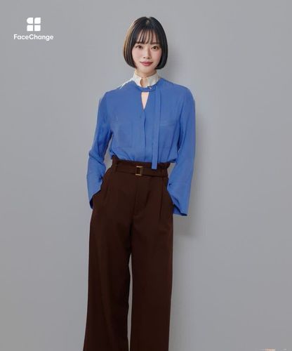 ブライトツイルアシメボウブラウス|allureville OFFICIAL SITE