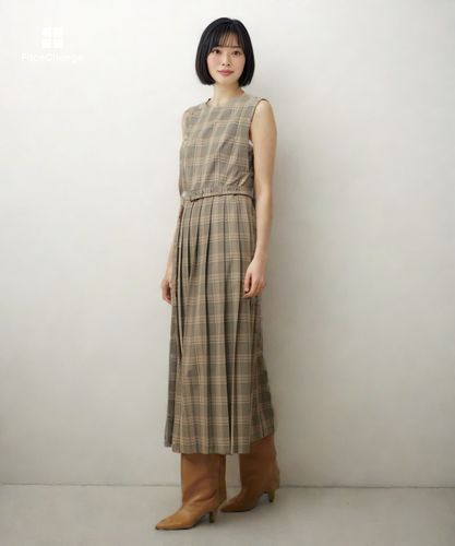 サイドスリットプリーツロングワンピース|allureville OFFICIAL SITE