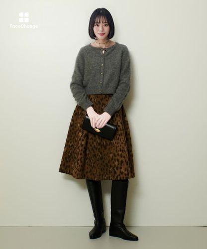 カシミヤブレンドファー加工カーディガン|allureville OFFICIAL SITE