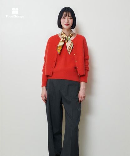 カシミヤブレンドファー加工Vプルオーバー|allureville OFFICIAL SITE