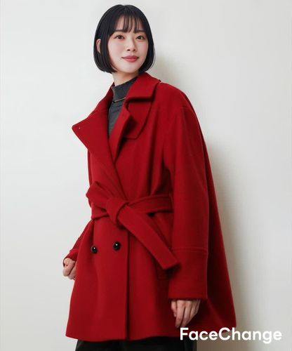 パイルメルトンデザインPコート|allureville OFFICIAL SITE / ONLINE