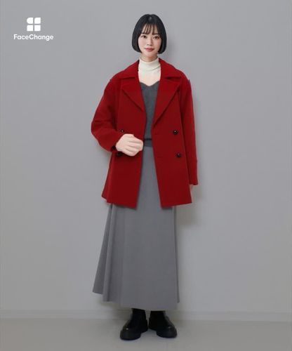 パイルメルトンデザインPコート|allureville OFFICIAL SITE / ONLINE