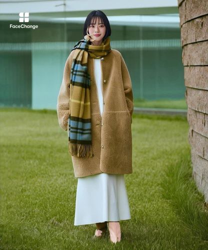 ツーブロッキングボアコート|allureville OFFICIAL SITE / ONLINE SHOP