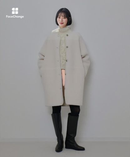 ツーブロッキングボアコート|allureville OFFICIAL SITE / ONLINE SHOP